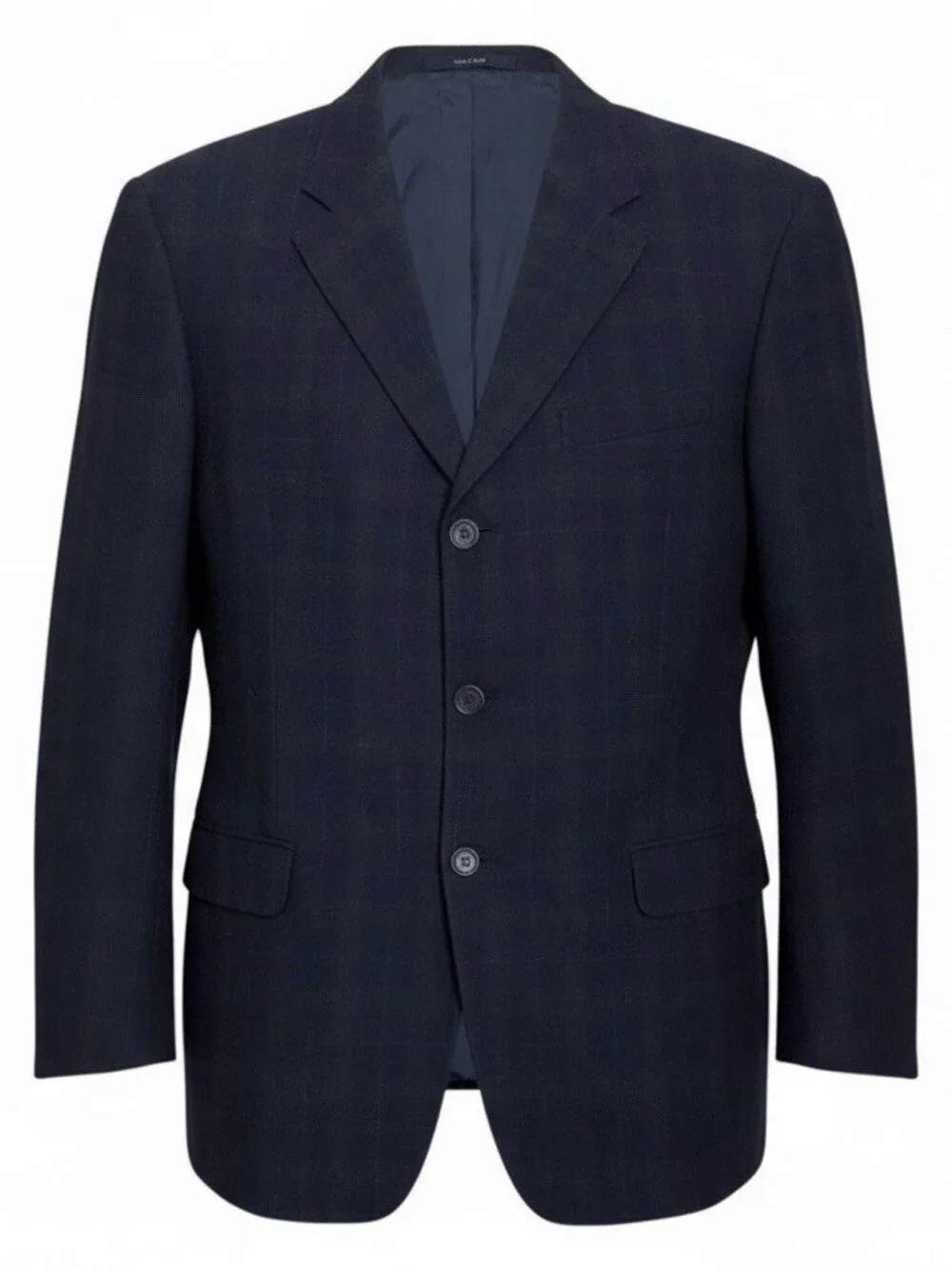 $4000 ZEGNA Luxury Designer Plaid Blue WOOL Business Blazer Jacket Mens 44R
